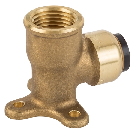Apollo 1/2 in. Brass 90 Degree Push-to-Connect x Female Pipe Thread Drop Ear Elbow FSBDEE12